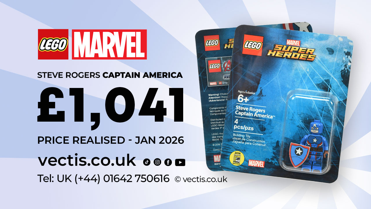 Lego Steve Rogers Captain America Minifigure sells for £1,041❗