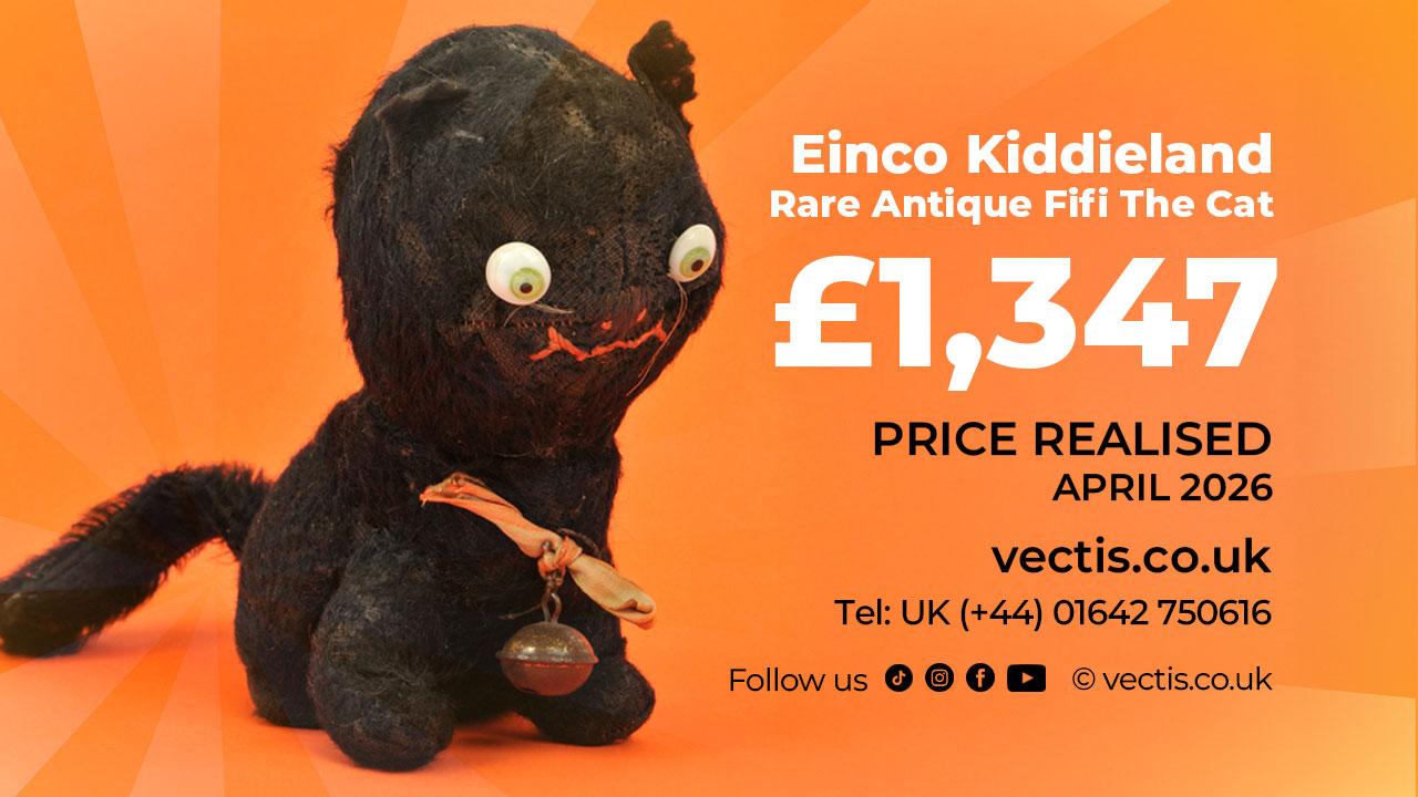 Rare antique Einco Kiddieland “Fifi the Cat” - SOLD for £1,347